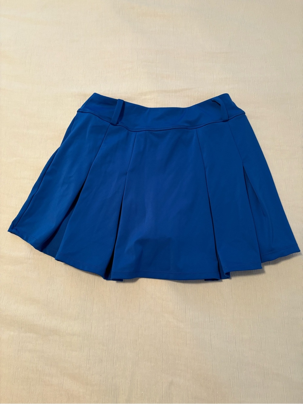 Blue Pleated Mini Skort